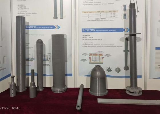 블랙 실리콘 나이트라이드 세라믹 디가스 로터 및 액체 알루미늄의 정화의 수소 제거를위한 셰프터